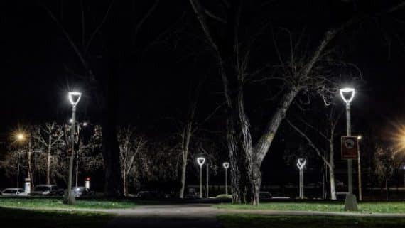 focos led iluminacion de parques y plazas