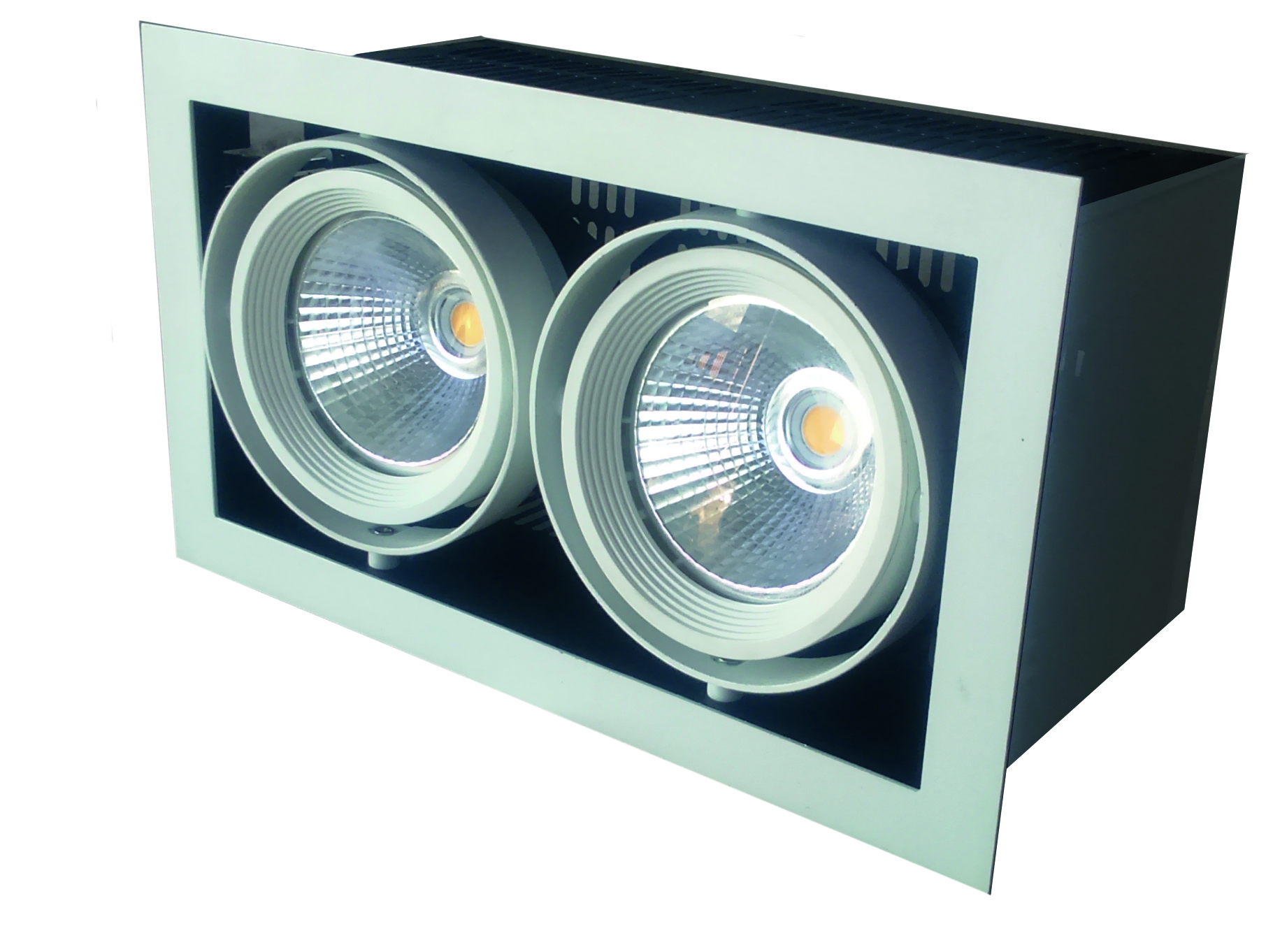 Foco LED Puzzle Embutido Doble 35W