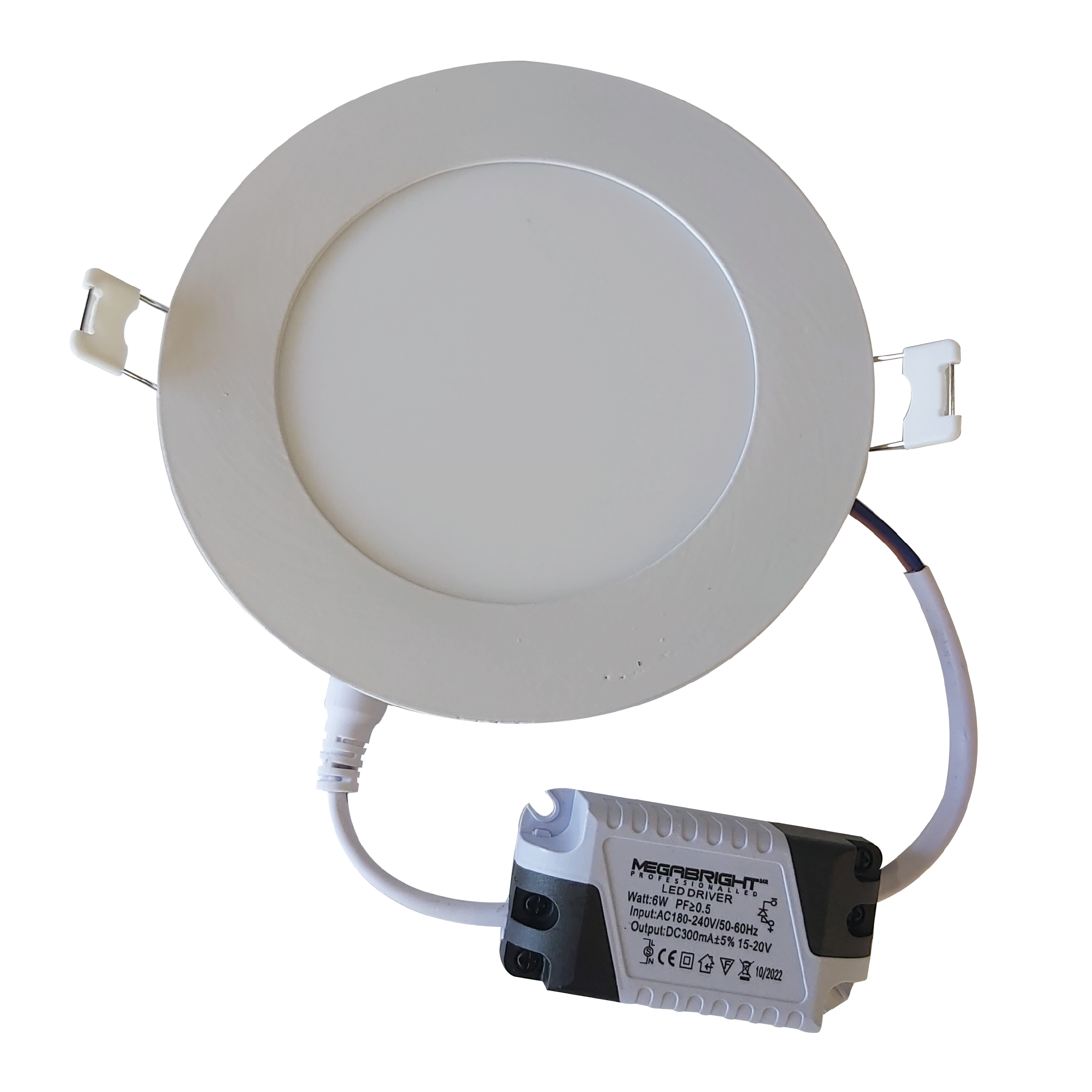 Panel LED Redondo 6W Embutido 6000K